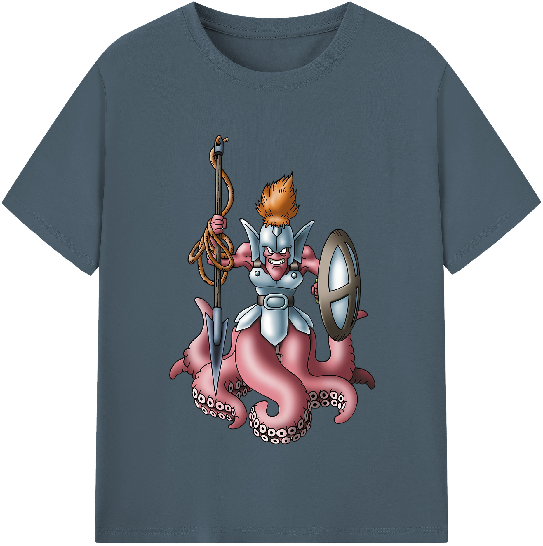 （画像用） ドラゴンクエスト Doragon Kuesuto Dragon Quest 綿100％半袖Tシャツ（フロントプリント）